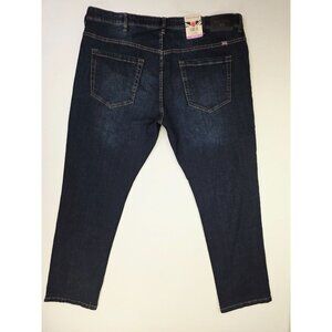 English Laundry Size 40X32 Mens Sutton Slim Straight Blue Denim Logo Jeans NWT